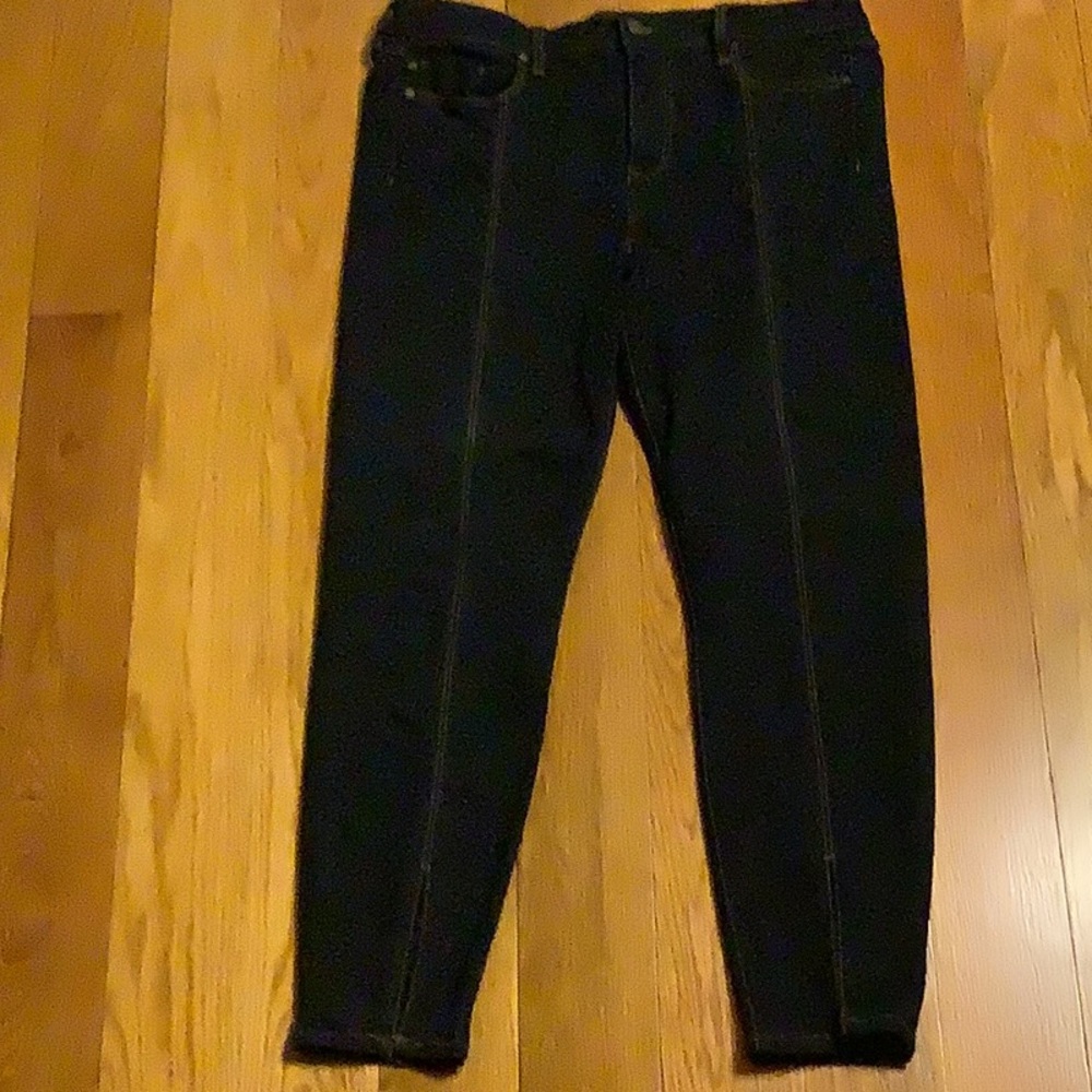 Liverpool Jeans with Front Seam and Split Hem